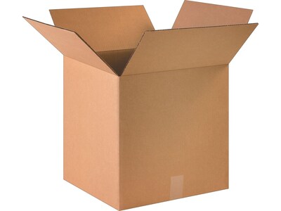 16" x 16" x 16" Standard Shipping Boxes, 32 ECT, Kraft, 25/Bundle (161616)