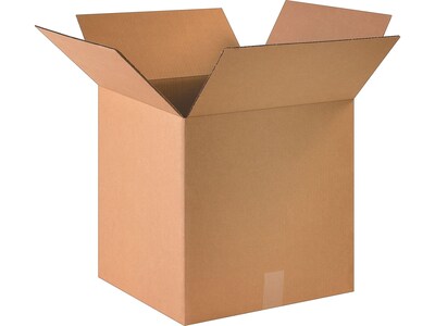 16 x 16 x 16 Standard Shipping Boxes, 32 ECT, Kraft, 25/Bundle (161616)