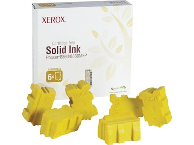 Xerox 108R00748 Yellow Standard Yield Ink Cartridge, 6/Pack
