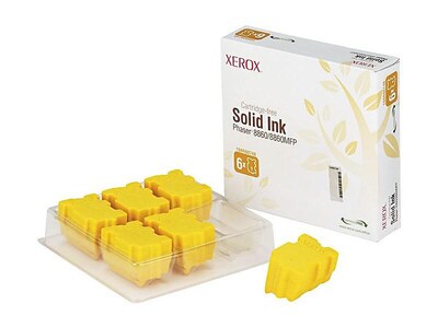 Xerox 108R00748 Yellow Standard Yield Ink Cartridge, 6/Pack