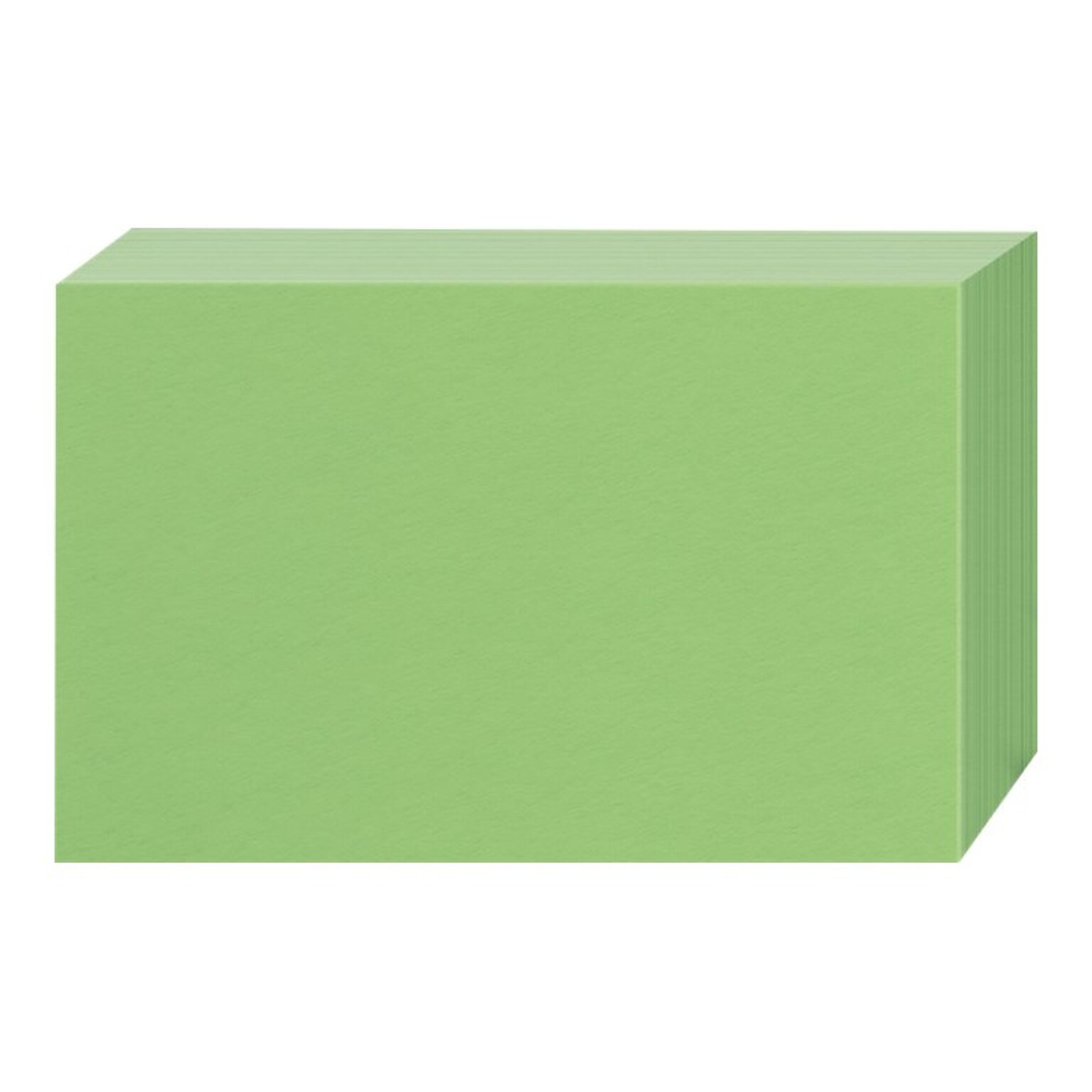 Oxford 3 x 5 Index Cards, Blank, Green, 100/Pack (7320GRE)