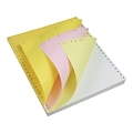 9.5 x 11 4-Part Computer Paper, White/Pink/Canary, 800/Box (26157/287220/38)