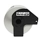 Brother DK2210 Label Printer Labels, 1.1"W, Black On White, Roll