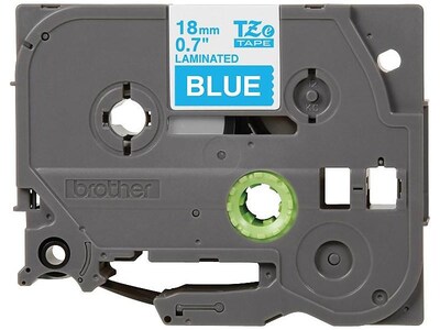 Brother P-touch TZe-545 Laminated Label Maker Tape, 3/4 x 26-2/10, White On Blue (TZe-545)