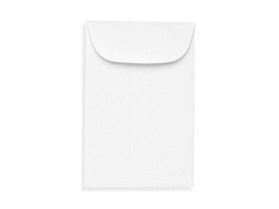 LUX Moistenable Glue #1 Currency Envelopes, 2.25 x 3.5, Bright White, 1000/Box (94623-1000)