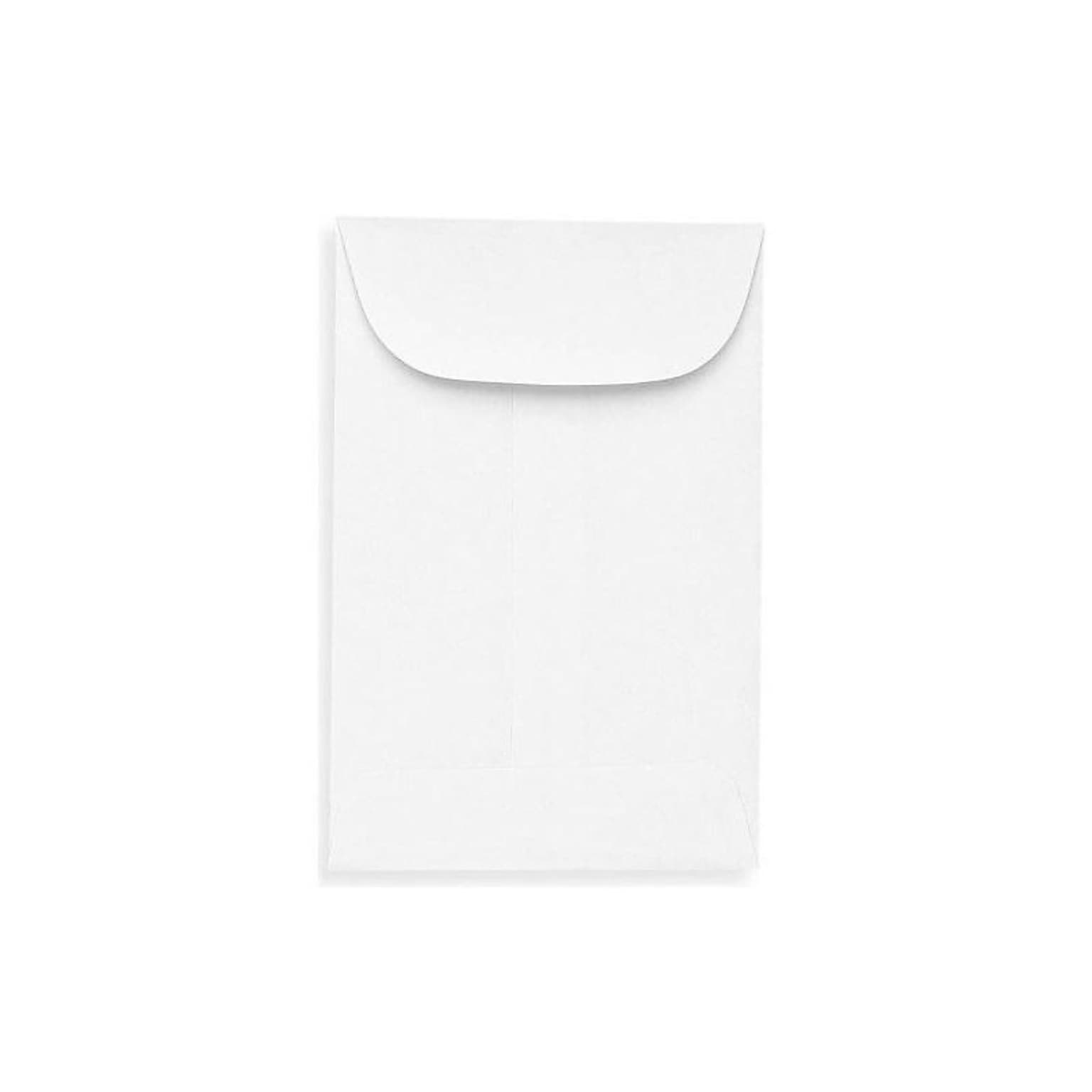 LUX Moistenable Glue #1 Currency Envelopes, 2.25 x 3.5, Bright White, 1000/Box (94623-1000)