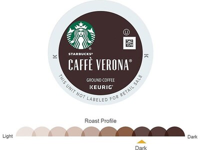 Starbucks Caffe Verona Coffee Keurig® K-Cup® Pods, Dark Roast, 96/Carton (SBK18998CT)