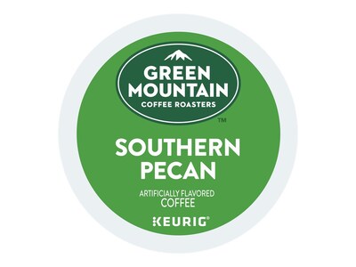 Green Mountain Southern Pecan Coffee, Keurig® K-Cup® Pods, Light Roast, 96/Carton (67726)