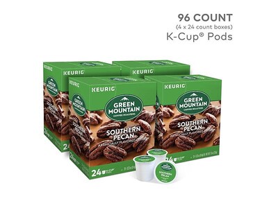 Green Mountain Southern Pecan Coffee, Keurig® K-Cup® Pods, Light Roast, 96/Carton (67726)