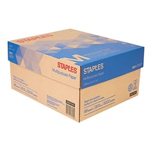 Staples 8.5 x 14 Multipurpose Paper, 20 lbs., 96 Brightness, 500/Ream, 10 Reams/Carton (05028)