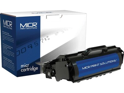 MICR Print Solutions Compatible Black Standard Yield Toner Cartridge Replacement for Lexmark T650ML