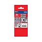 Brother P-touch TZe-S131 Laminated Extra Strength Label Maker Tape, 1/2" x 26-2/10', Black on Clear (TZe-S131)