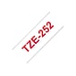 Brother P-touch TZe-252 Laminated Label Maker Tape, 1" x 26-2/10', Red On White (TZe-252)