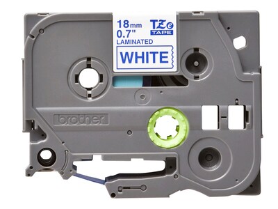 Brother P-touch TZe-243 Laminated Label Maker Tape, 3/4 x 26-2/10, Blue On White (TZe-243)