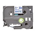 Brother P-touch TZe-243 Laminated Label Maker Tape, 3/4 x 26-2/10, Blue On White (TZe-243)