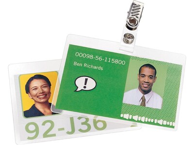 GBC UltraClear Thermal Laminating Pouches, ID Tag, 5 Mil, 25/Pack (3202011)