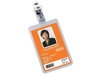 GBC UltraClear Thermal Laminating Pouches, ID Tag, 5 Mil, 25/Pack (3202011)