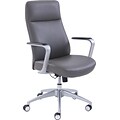 La-Z-Boy Savona Leather Adjustable Height Ergonomic Managers Chair, Gray (LF50229)