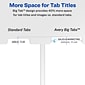 Avery Index Maker Big Tab Paper Dividers with Print & Apply Label Sheets, 5 Tabs, White, 5 Sets/Pack (11492)