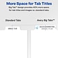 Avery Index Maker Big Tab Paper Dividers with Print & Apply Label Sheets, 8 Tabs, White (11491)