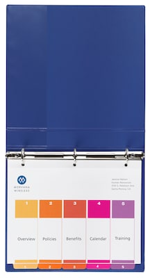 Avery Ready Index Table of Contents Paper Dividers, 1-5 Tabs, Multicolor (11131)