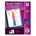 Avery® Ready Index® Table of Contents Dividers for Classification Folders, 8-Tab Set