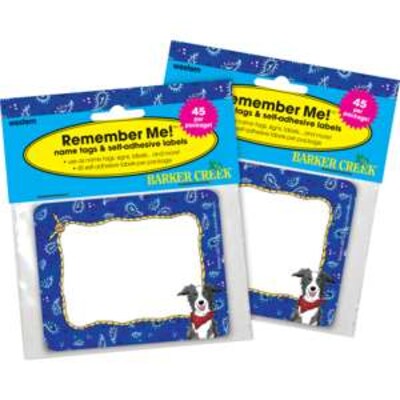 Barker Creek Self-adhesive Western School Name Tags, 2.75 x 3.5, 90/Set (BC3746)
