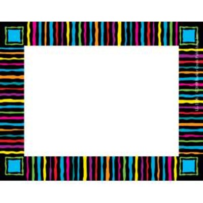 Barker Creek Neon Stripes Name Tags, Self-Adhesive Labels, 3 1/2" x 2 3/4", 90/Pack (BC3748)