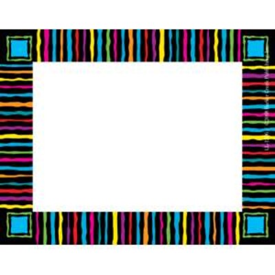 Barker Creek Neon Stripes Name Tags, Self-Adhesive Labels, 3 1/2 x 2 3/4, 90/Pack (BC3748)