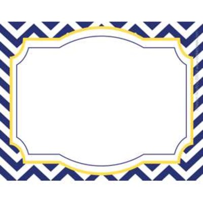 Barker Creek Chevron Nautical Name Tags, Self-Adhesive Labels, 3 1/2 x 2 3/4, 90/Pack (BC3763)