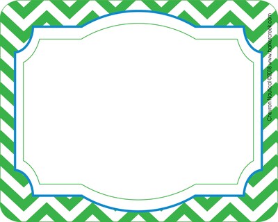 Barker Creek Self-adhesive Nautical Chevron School Name Tags, 2.75" x 3.5", 90/Set (BC3763)