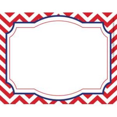 Barker Creek Chevron Nautical Name Tags, Self-Adhesive Labels, 3 1/2" x 2 3/4", 90/Pack (BC3763)