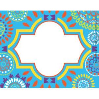 Barker Creek Moroccan Name Tags, Self-Adhesive Labels, 3 1/2 x 2 3/4, 90/Pack (BC3765)