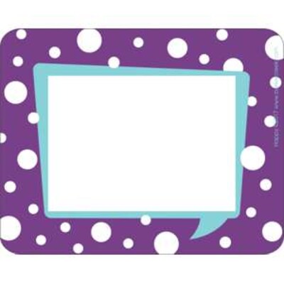 Barker Creek Self-adhesive Happy School Name Tags, 2.75" x 3.5", 90/Set (BC3766)