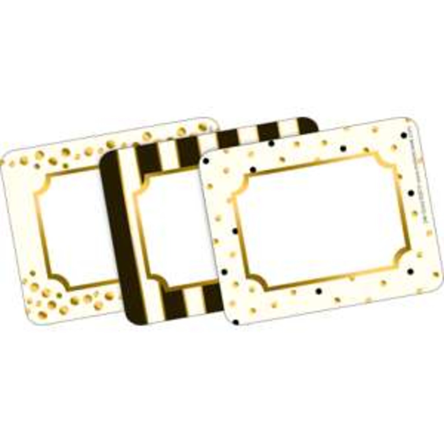 Barker Creek Self-adhesive Gold School Name Tags, 2.75 x 3.5, 90/Set (BC3767)
