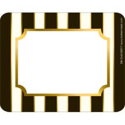Barker Creek Self-adhesive Gold School Name Tags, 2.75" x 3.5", 90/Set (BC3767)