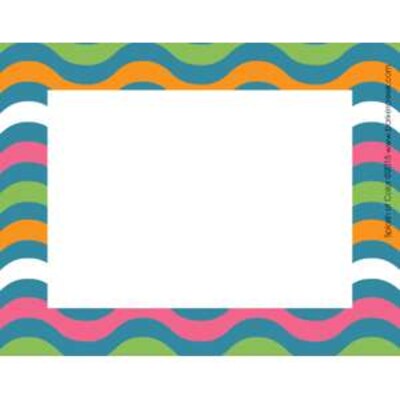 Barker Creek Self-adhesive Splash of Color School Name Tags, 2.75 x 3.5, 90/Set (BC3768)