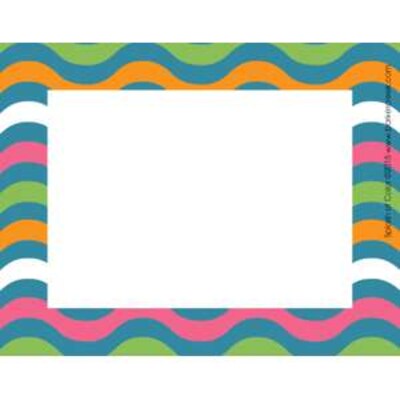 Barker Creek Splash of Color Name Tags, Self-Adhesive Labels, 3 1/2 x 2 3/4, 90/Pack (BC3768)