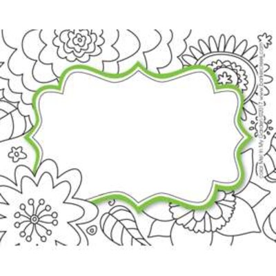 Barker Creek Color Me! In My Garden Self-adhesive School Name Tags, 2.75 x 3.5, 90/Set (BC3771)