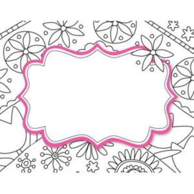 Barker Creek Color Me! In My Garden Name Tags, Self-Adhesive Labels, 3 1/2" x 2 3/4", 90/Pack (BC3771)