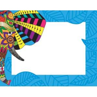 Barker Creek Self-adhesive Bohemian Animals School Name Tags, 2.75 x 3.5, 90/Set (BC3774)