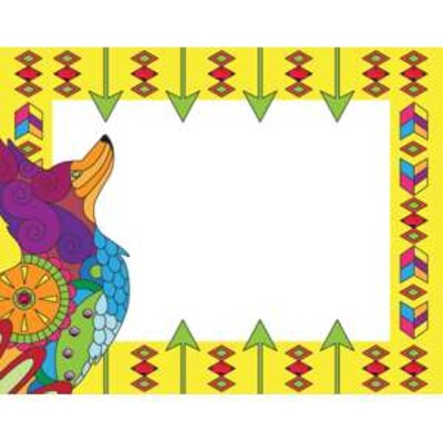 Barker Creek Self-adhesive Bohemian Animals School Name Tags, 2.75" x 3.5", 90/Set (BC3774)
