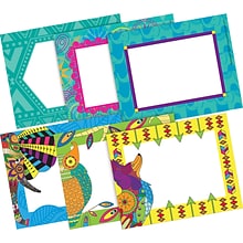 Barker Creek Bohemian & Boho Animals Name Tags, Self-Adhesive Labels, 3 1/2 x 2 3/4, 90/Set (BC377