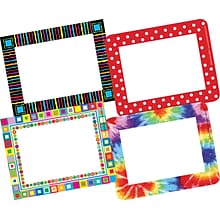 Barker Creek Groovy Name Tags, Self-Adhesive Labels Set, 180/Set (BC3781)