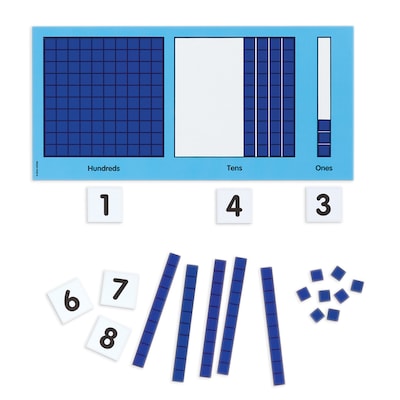 Didax Magnetic Base Ten Place Value Set, Set of 63 (DD-211588)