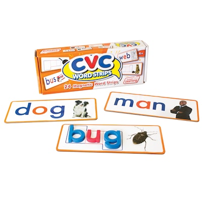 Junior Learning CVC Magnetic Word Strips, Grades K-4, Pack of 24 (JRL198)