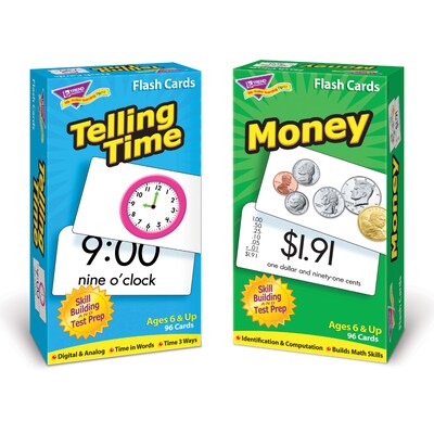 Time and Money Skill Drill Flash Cards Assortment for Grades 1-5, Pack of 192 (T-53905)