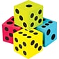 Teacher Created Resources Colorful Jumbo Foam Dice, 2.5" Cubes, 4/Pack, Multicolored (TCR20810)