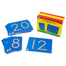 Tactile Sandpaper Numerals 0-20 for Grades K-1, Set of 21 (DD-211211)