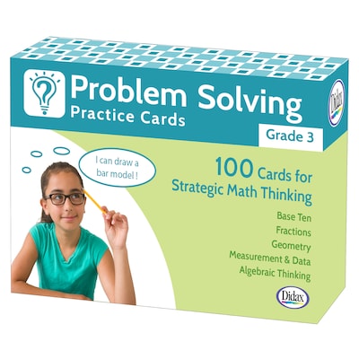 Problem Solving Practice Cards for Grade 3, Pack of 100 (DD-211279)